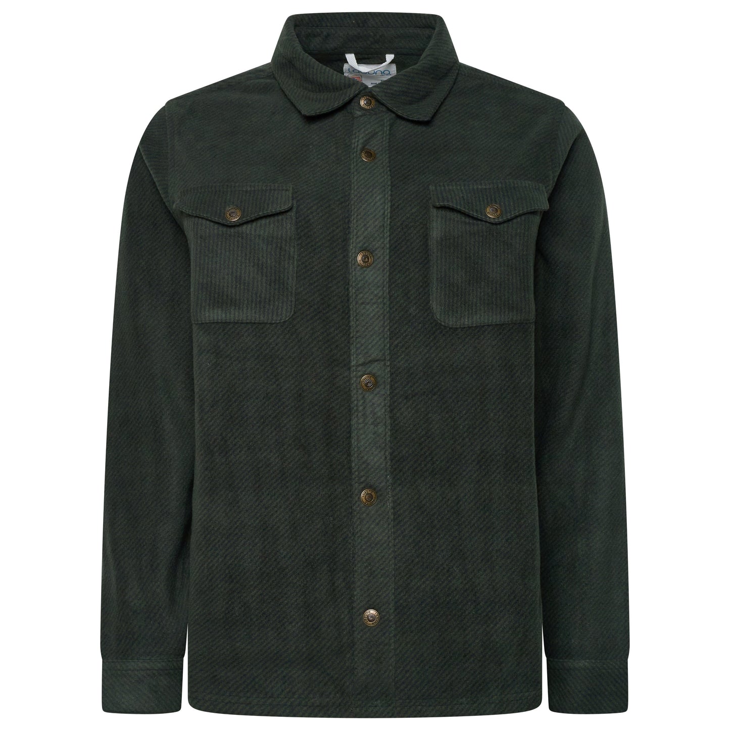 Laguna Mens Overshirt Jacket Brushed Warm Button Up Casual Shacket Coat - QHA UK