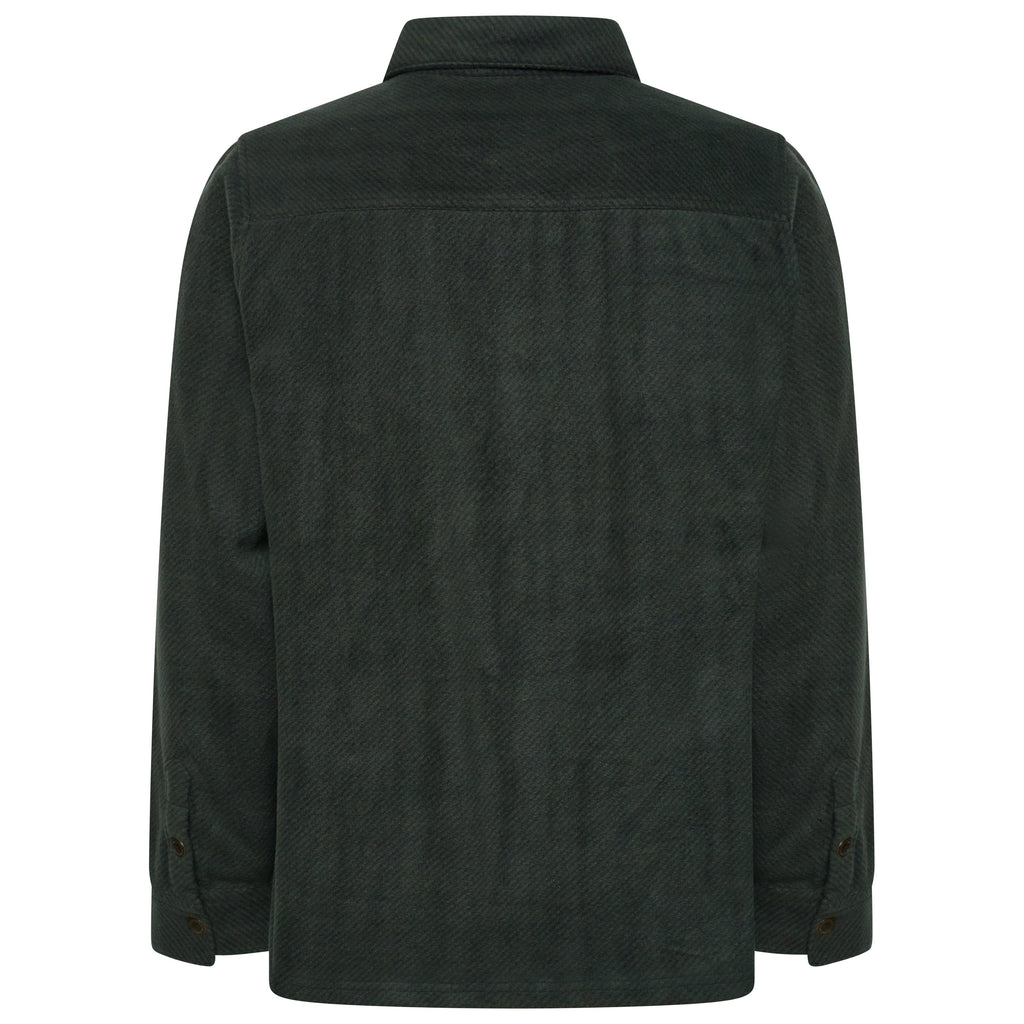 Laguna Mens Overshirt Jacket Brushed Warm Button Up Casual Shacket Coat - QHA UK