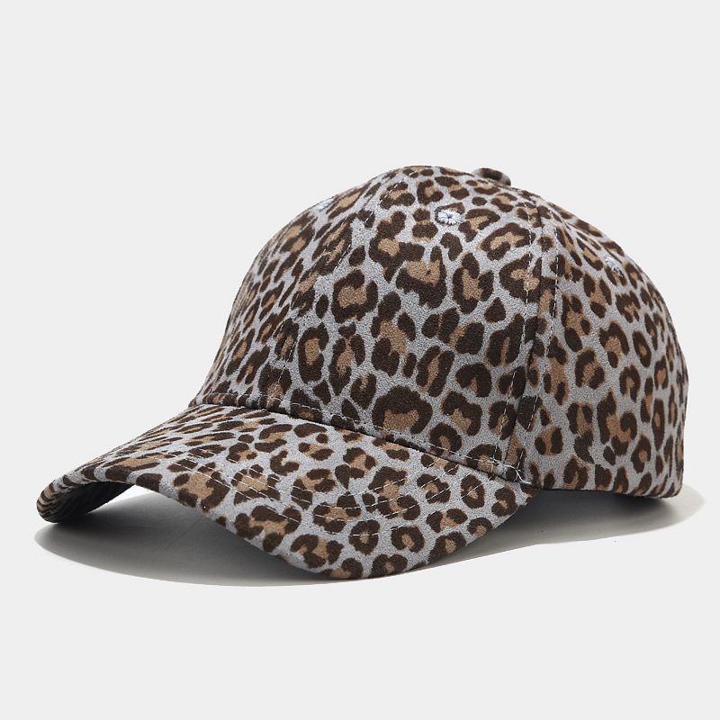 Leopard Print Peaked Cap, Summer Outdoor Sun Hat