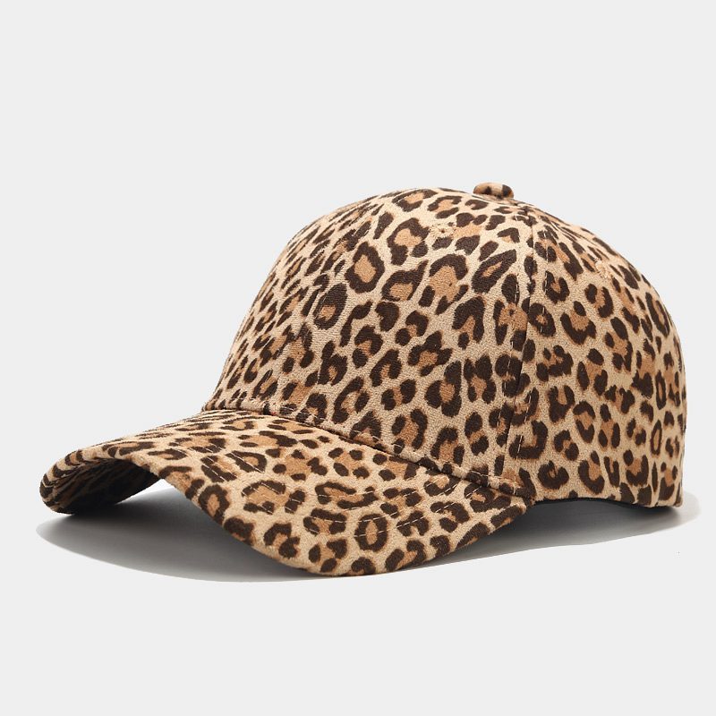 Leopard Print Peaked Cap, Summer Outdoor Sun Hat
