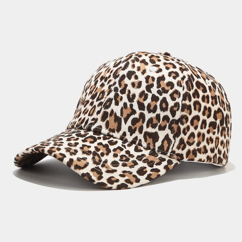 Leopard Print Peaked Cap, Summer Outdoor Sun Hat
