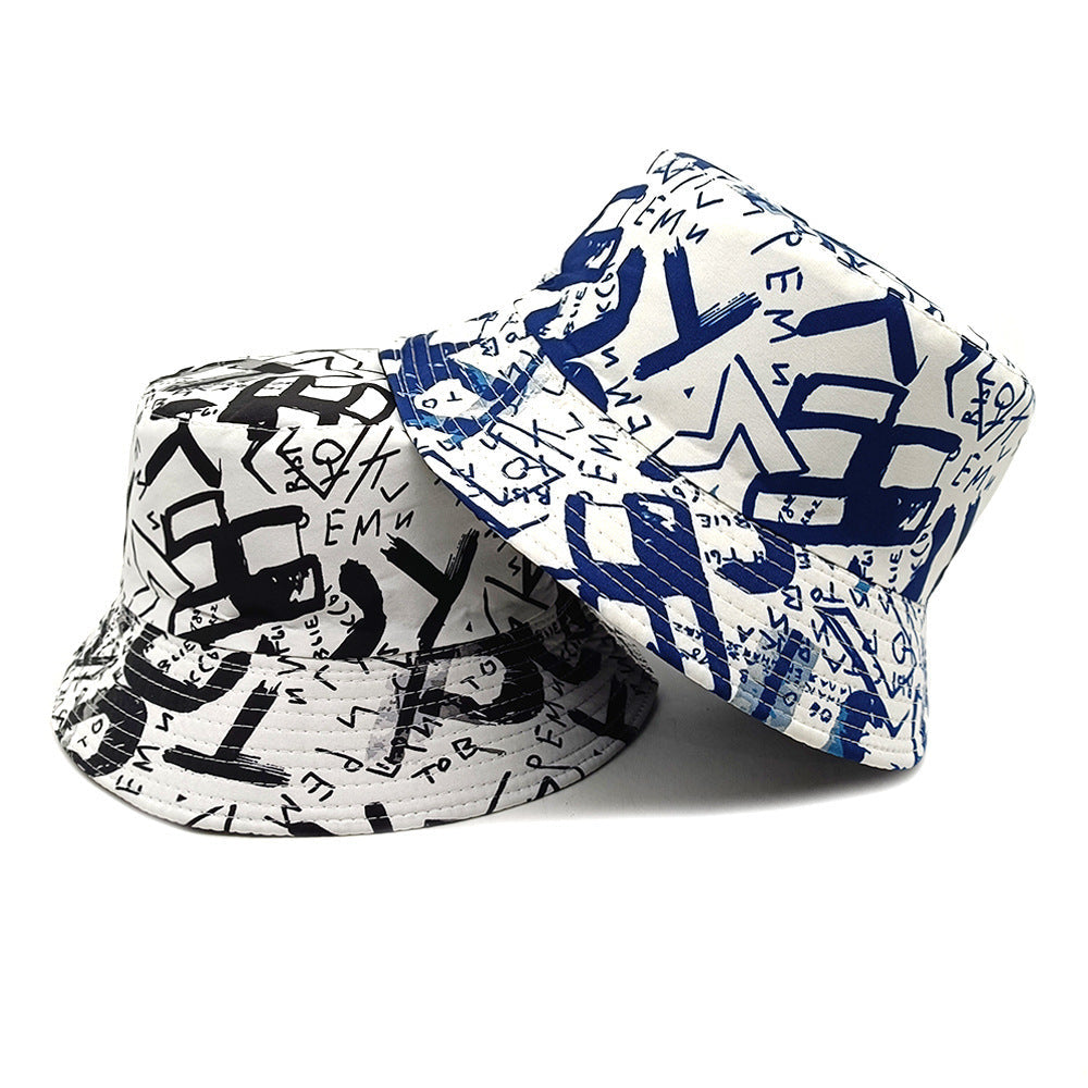 Letter Graffiti Fisherman Sun Hat