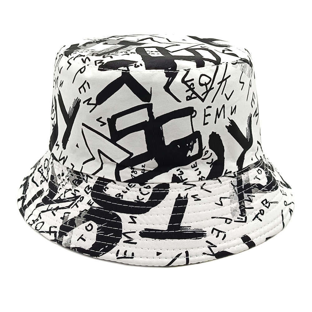 Letter Graffiti Fisherman Sun Hat