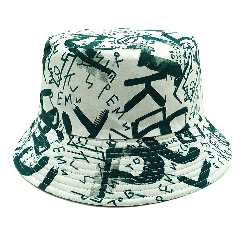 Letter Graffiti Fisherman Sun Hat