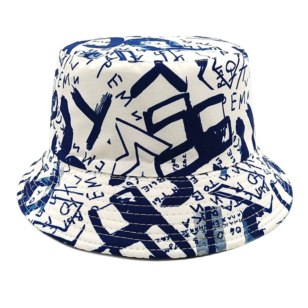 Letter Graffiti Fisherman Sun Hat