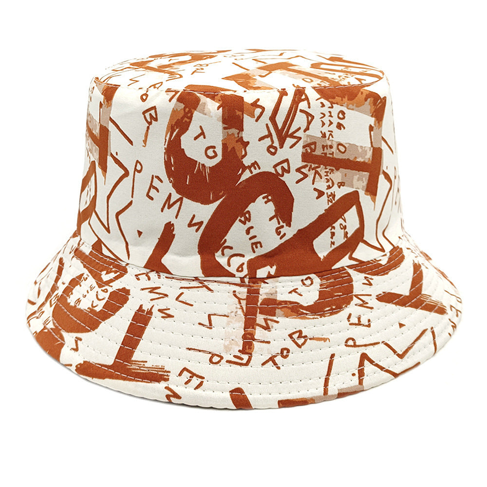 Letter Graffiti Fisherman Sun Hat