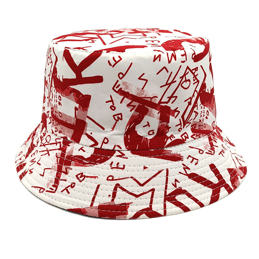 Letter Graffiti Fisherman Sun Hat