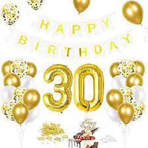 Birthday Decoration Balloon set for 18th, 21st, 30th, 40th, and 50th birthdays