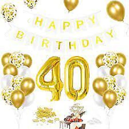 Birthday Decoration Balloon set for 18th, 21st, 30th, 40th, and 50th birthdays