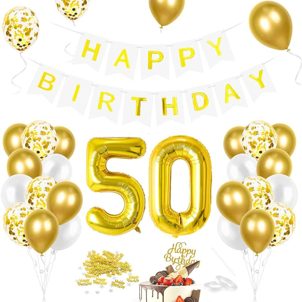 Birthday Decoration Balloon set for 18th, 21st, 30th, 40th, and 50th birthdays