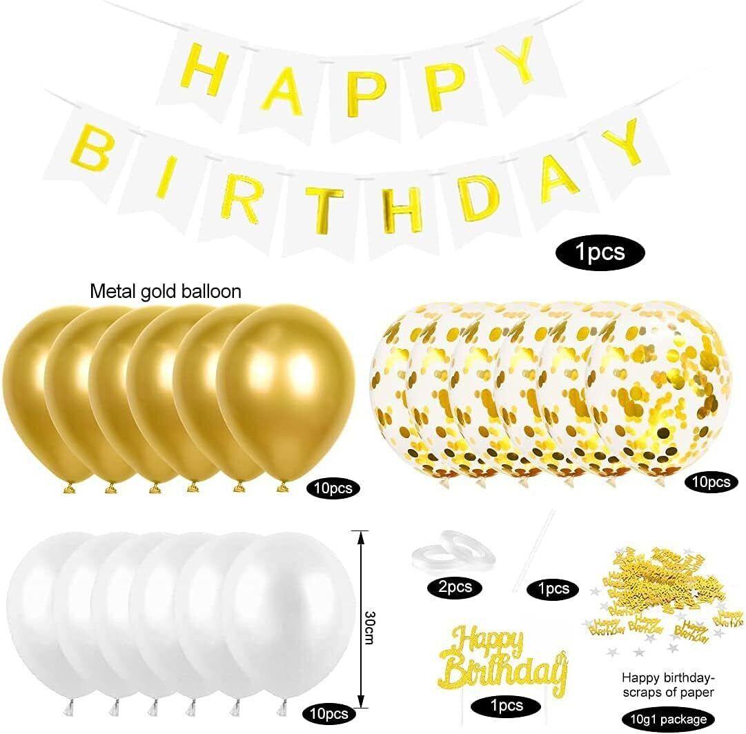 Birthday Decoration Balloon set for 18th, 21st, 30th, 40th, and 50th birthdays