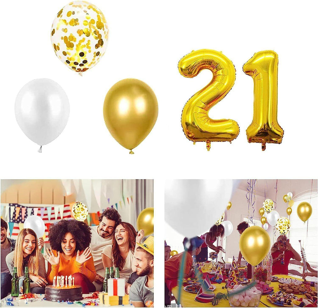 Birthday Decoration Balloon set for 18th, 21st, 30th, 40th, and 50th birthdays