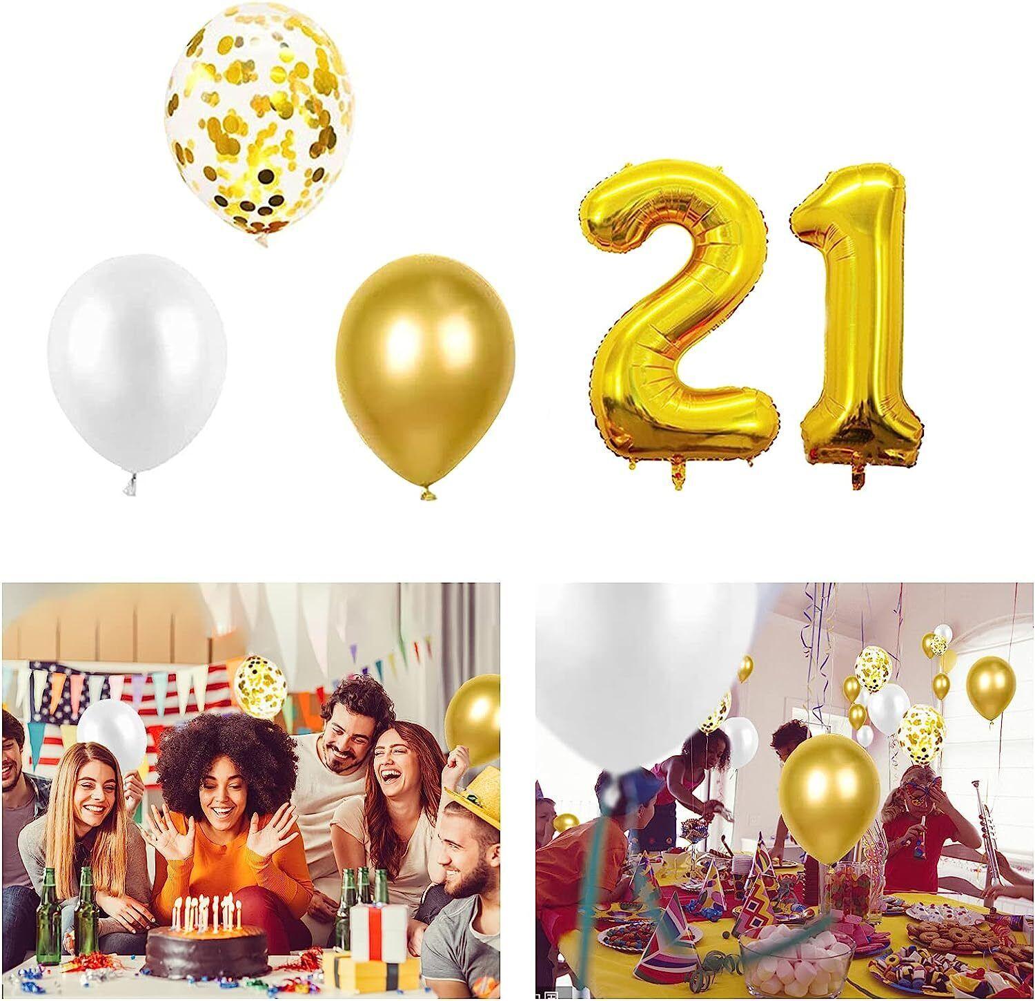 Birthday Decoration Balloon set for 18th, 21st, 30th, 40th, and 50th birthdays