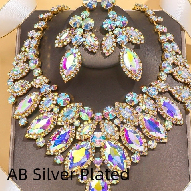 Luxury Leaf Necklace Suit