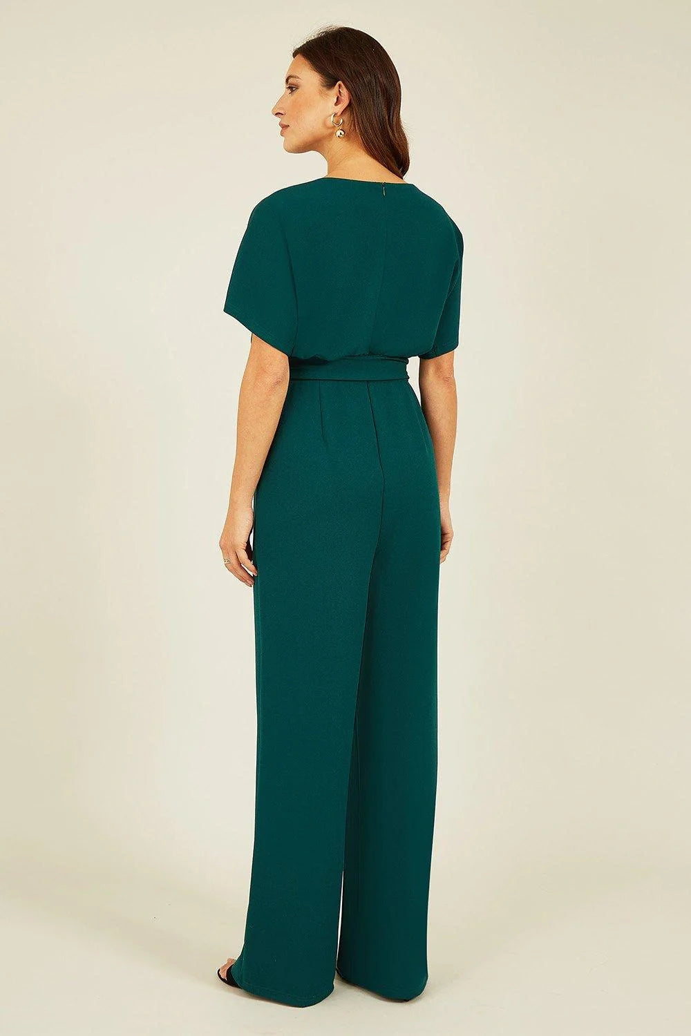 Mela Green Batwing Stretch Jumpsuit - QHA UK
