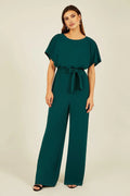 Mela Green Batwing Stretch Jumpsuit - QHA UK