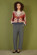 Yumi Cream Butterfly Sequin Knitted Jumper - QHA UK