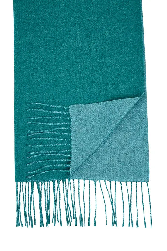 Yumi Blue Two Tone Scarf - QHA UK