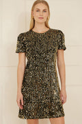 Yumi Gold Sequin Tunic Dress - QHA UK