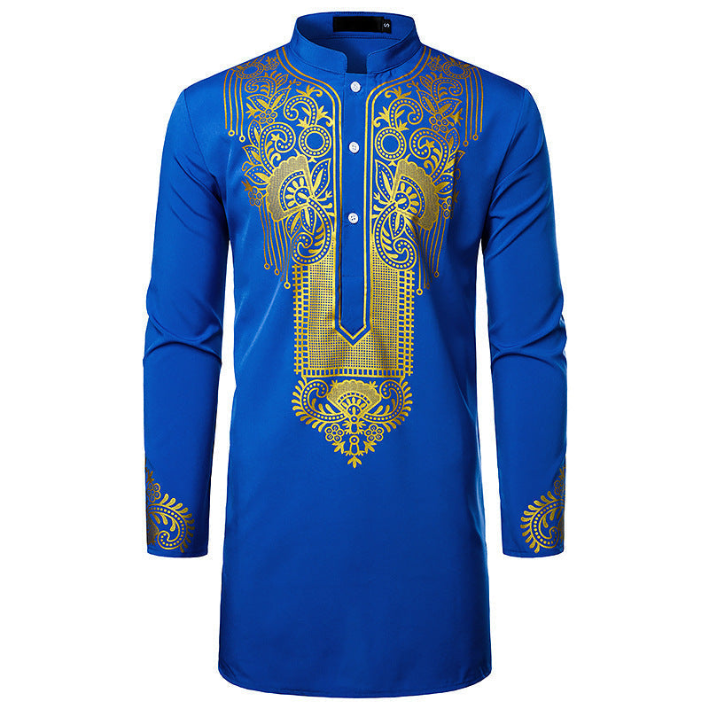 Men's African Printed Long Shirt