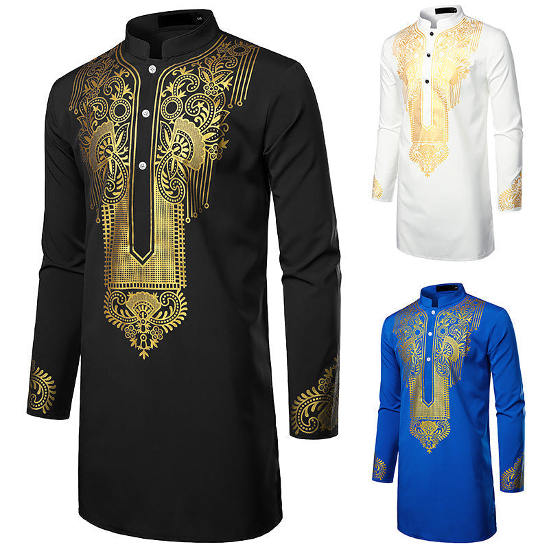Men's African Printed Long Shirt