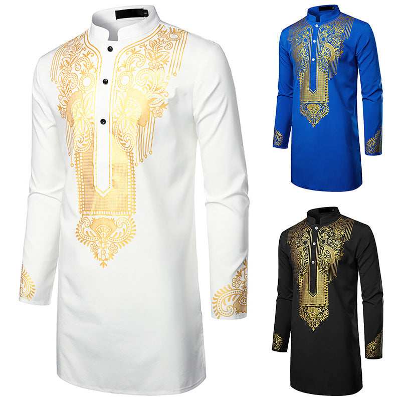 Men's African Printed Long Shirt
