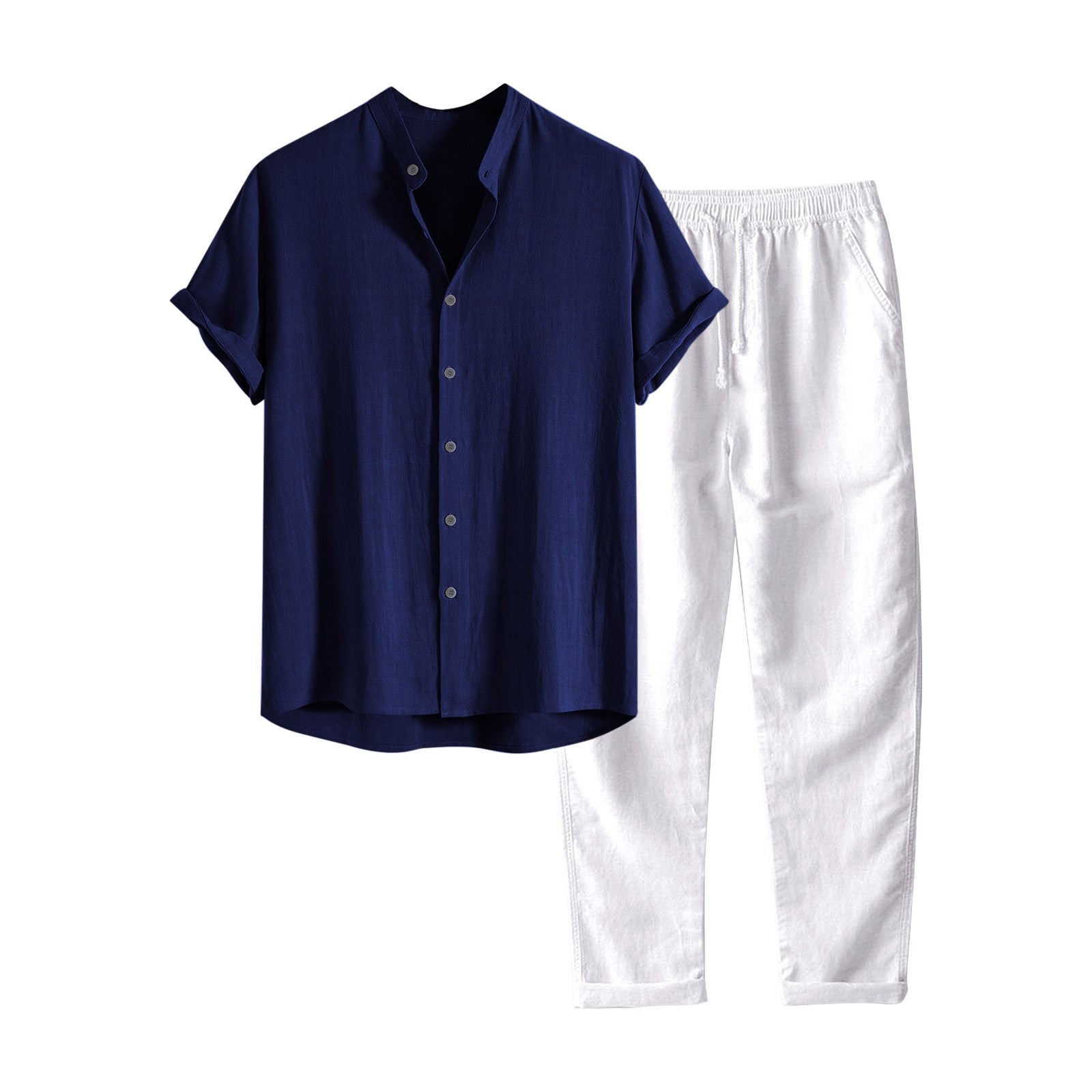 Men's Casual Short Sleeve Shirt & Pants