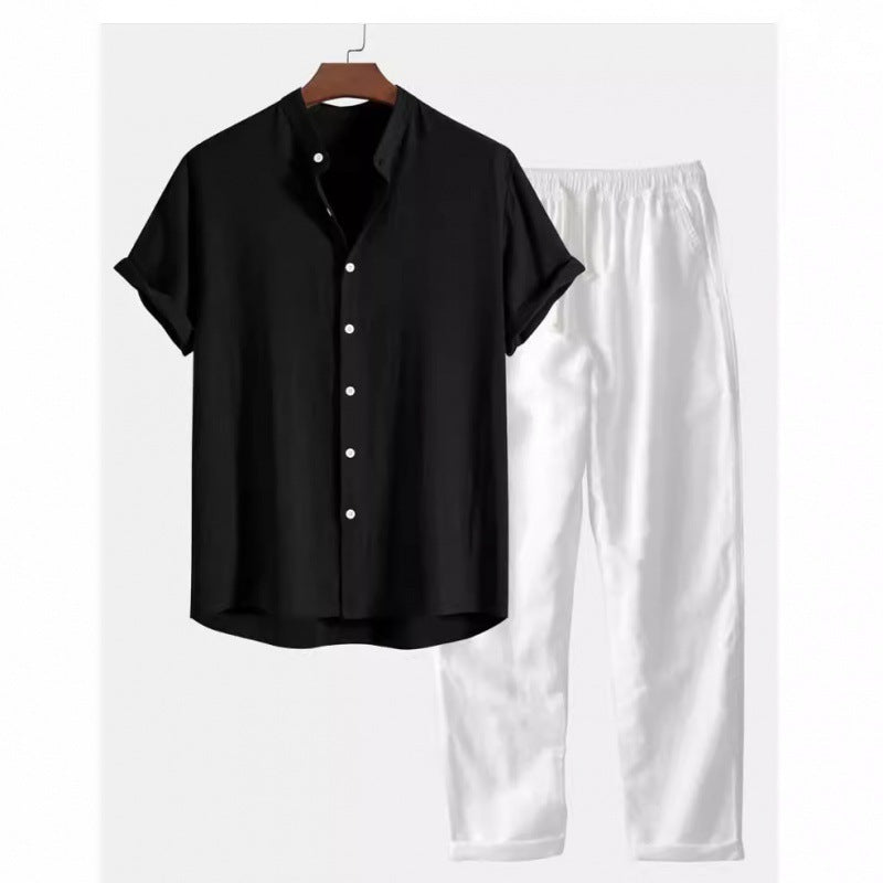 Men's Casual Short Sleeve Shirt & Pants
