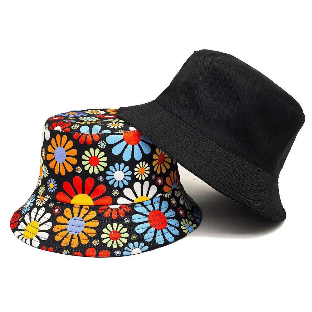 Men’s Colourful Floral Bucket Hat, Sun Hat
