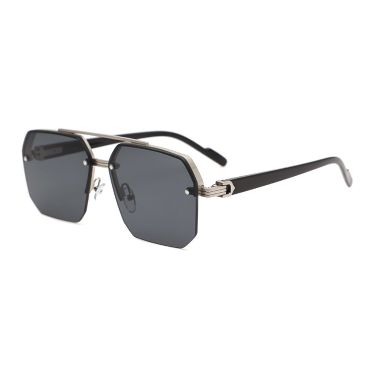 Men’s Fashion Sunglasses - Versatile Silver Gold
