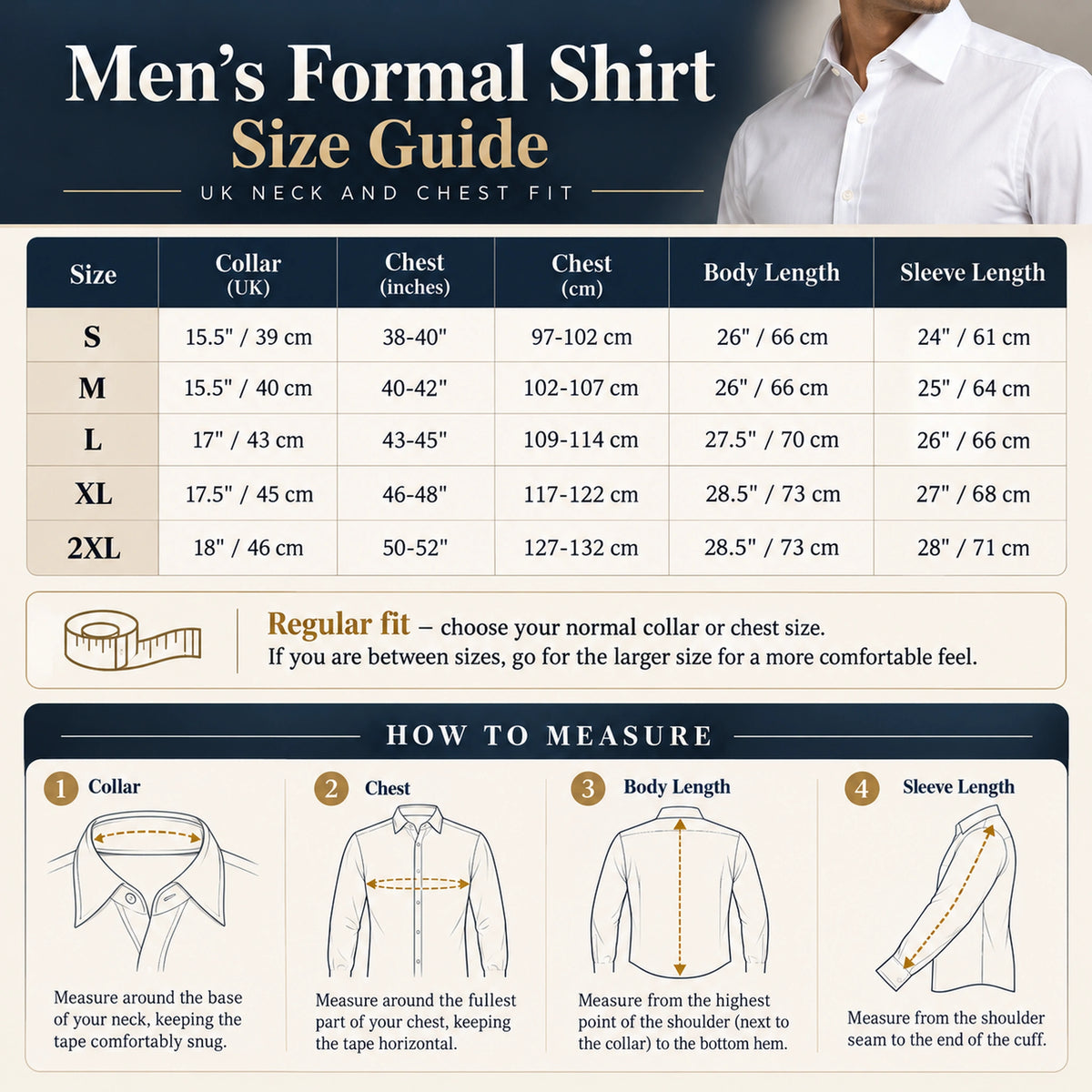 Springfield Mens Plain Formal Shirt Regular Fit Easy Iron Polycotton Workwear