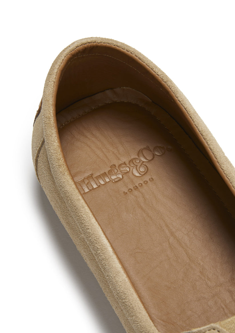 Mens Tyre Sole Espadrilles, taupe suede - QHA UK