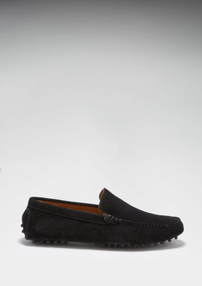 Driving Loafers, black suede - QHA UK