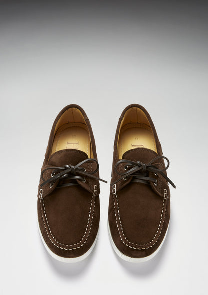 Deck Shoes, brown suede - QHA UK
