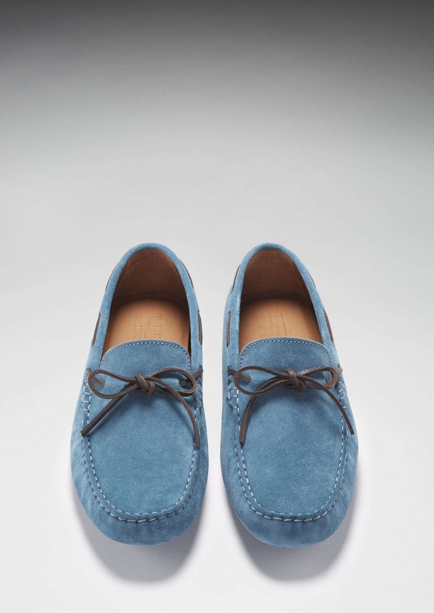 Hugs & Co Mens Petrol Blue Suede Laced Driving Loafers UK 7-14 product image 3