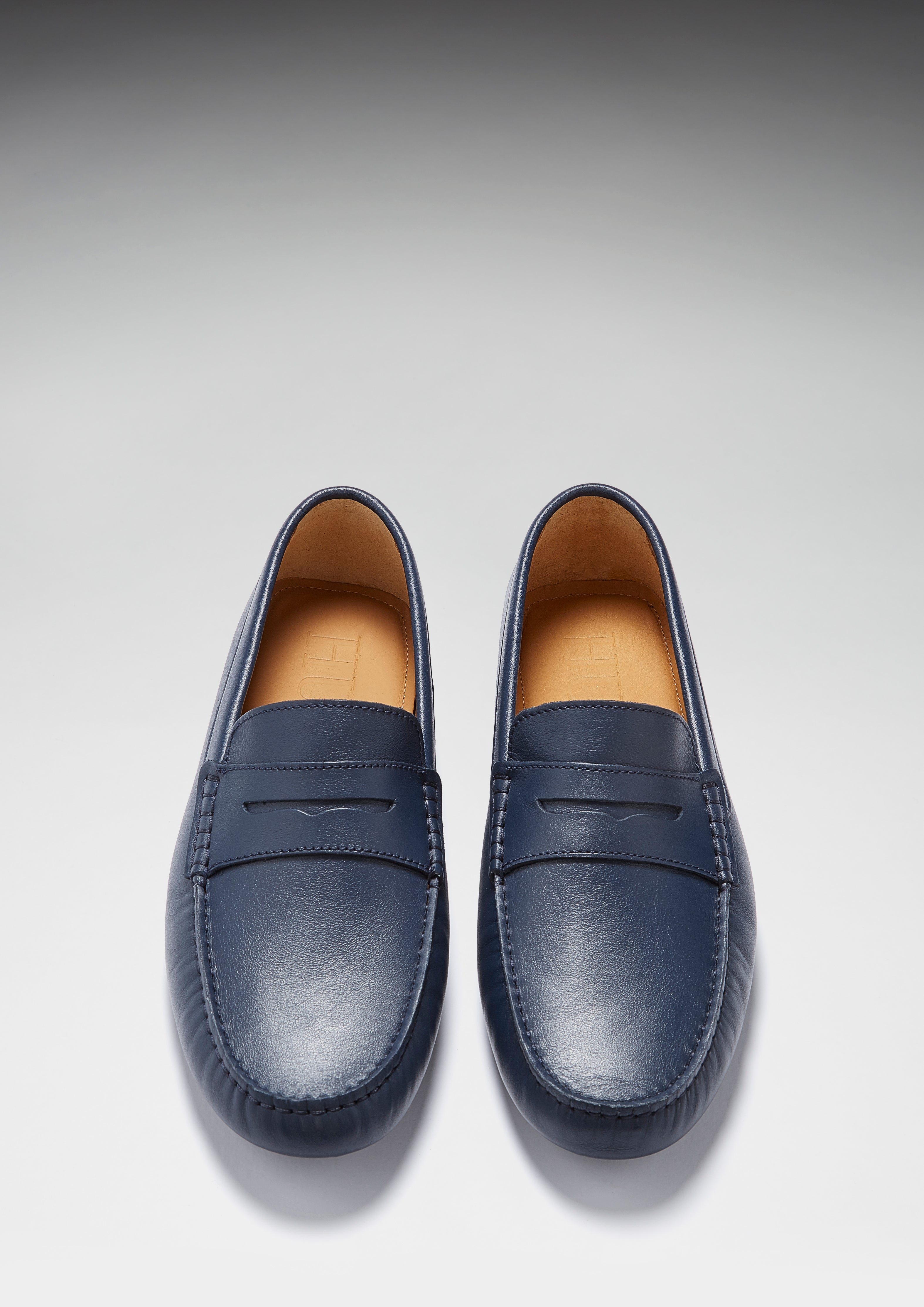 Penny Driving Loafers, french navy leather