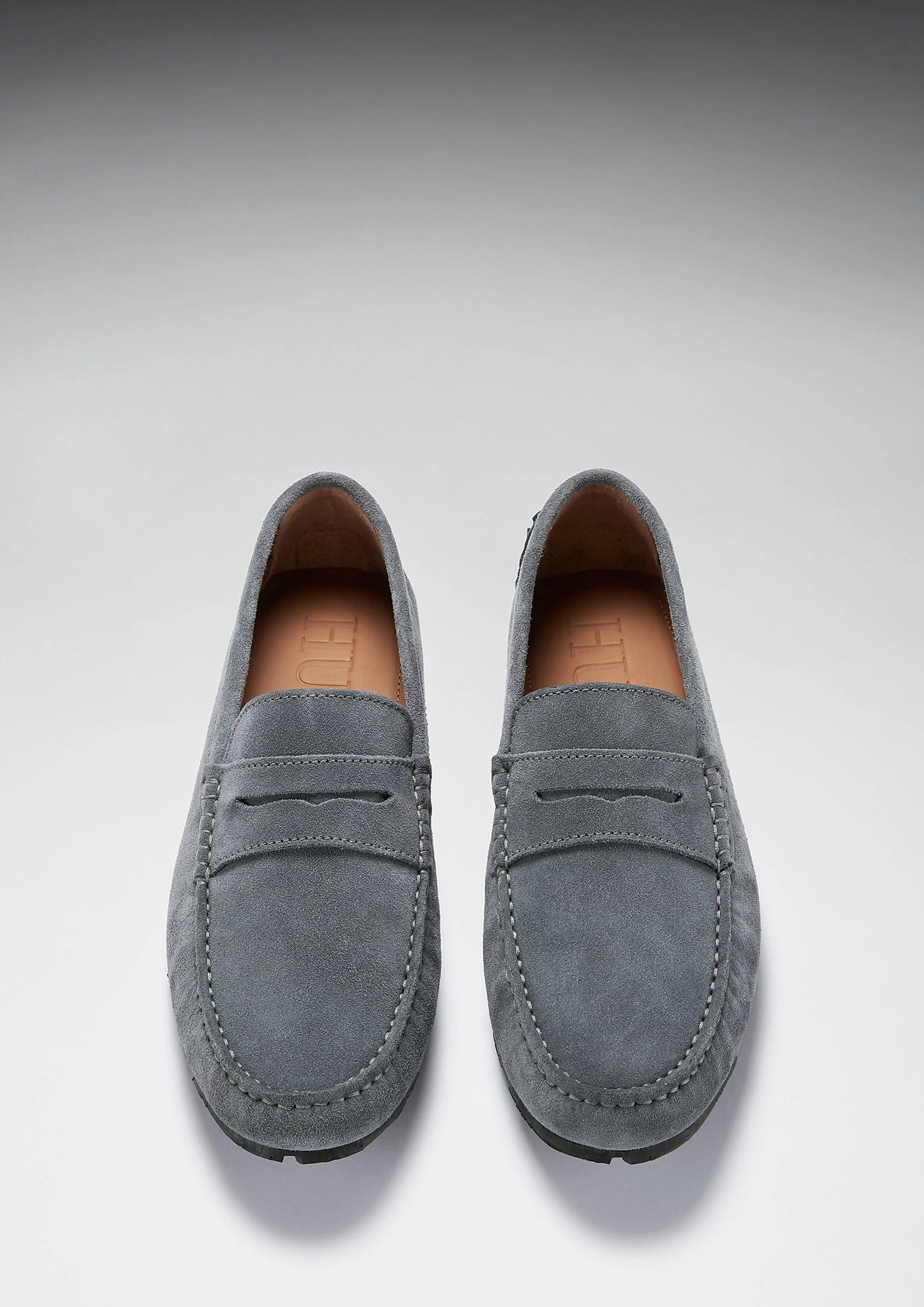 Hugs & Co Mens Ts1 Slate Grey Italian Suede Tyre Sole Loafers UK 7-14 product image 6