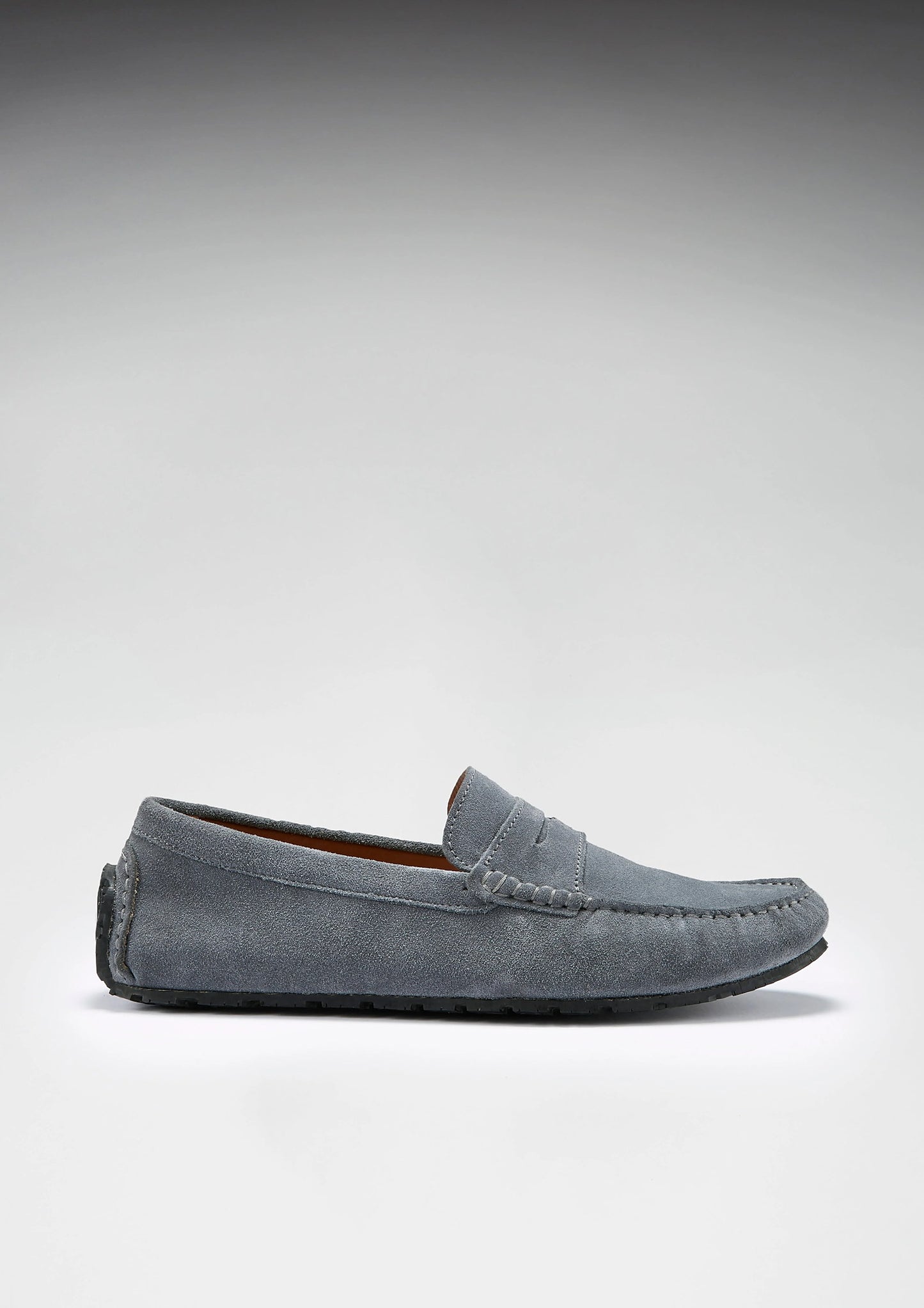 Hugs & Co Mens Ts1 Slate Grey Italian Suede Tyre Sole Loafers UK 7-14 product image 3