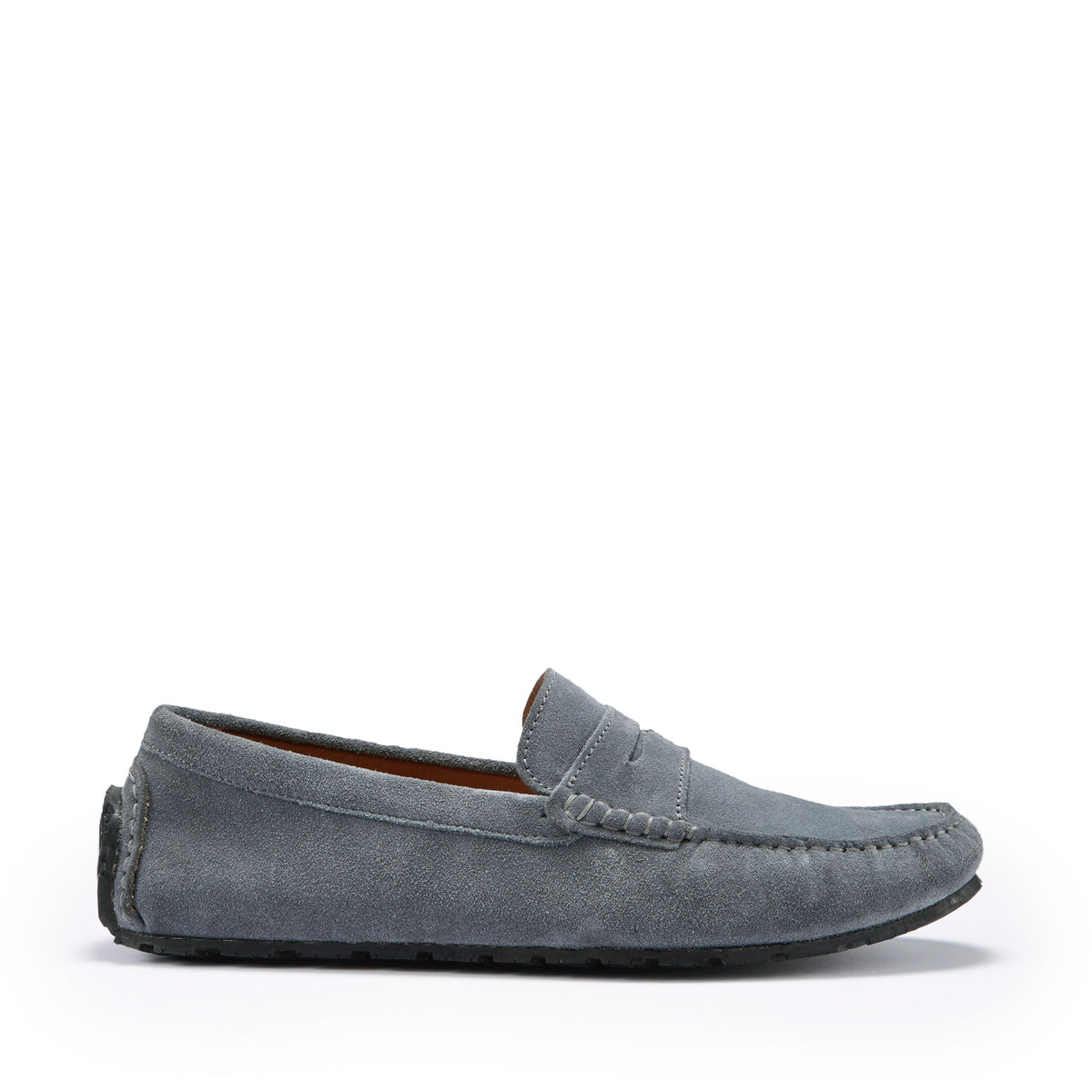 Hugs & Co Mens Ts1 Slate Grey Italian Suede Tyre Sole Loafers UK 7-14 product image 1