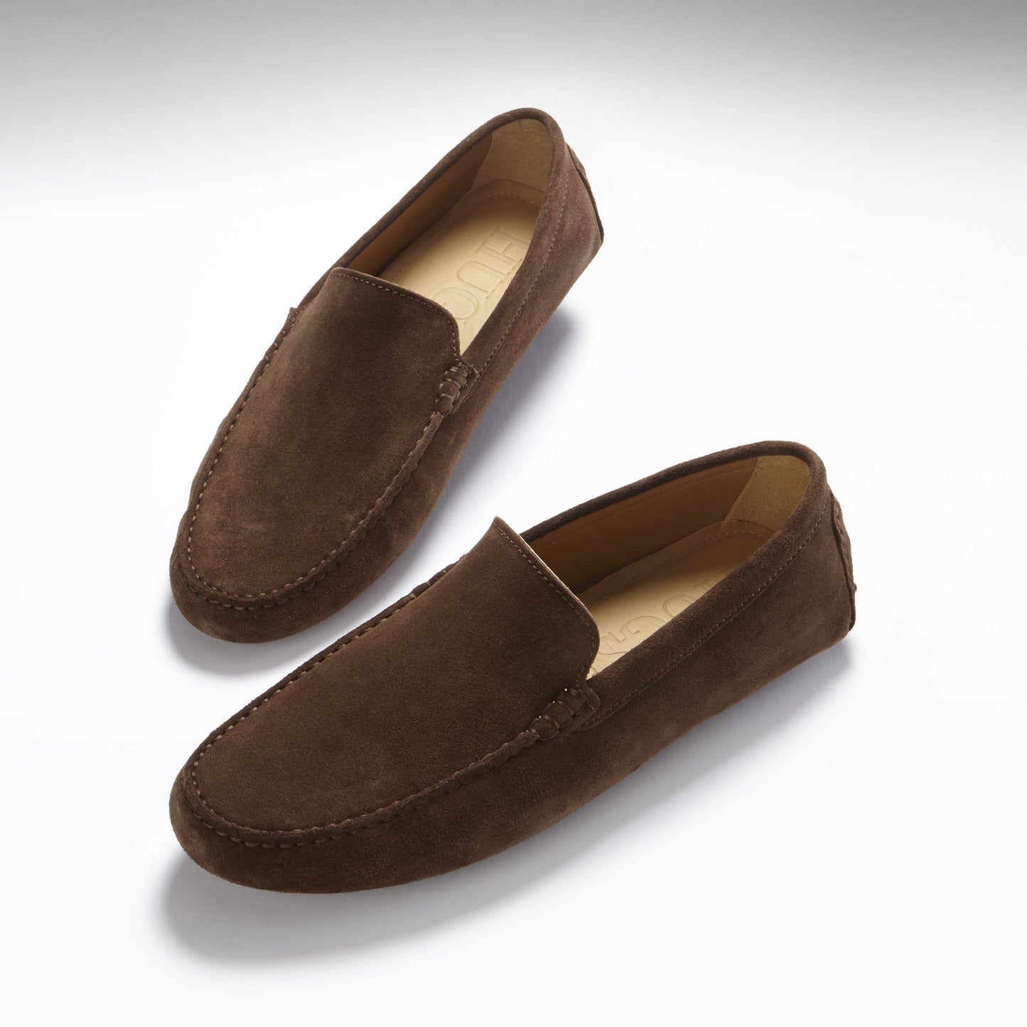 Hugs & Co Mens Brown Italian Suede Contemporary Loafers UK 7-14 product image 2