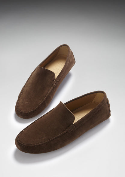 Hugs & Co Mens Brown Italian Suede Contemporary Loafers UK 7-14 product image 7