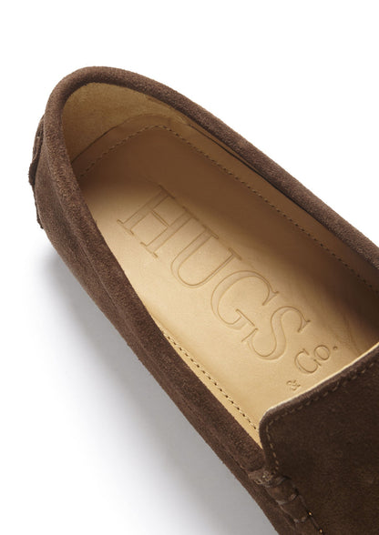 Hugs & Co Mens Brown Italian Suede Contemporary Loafers UK 7-14 product image 6