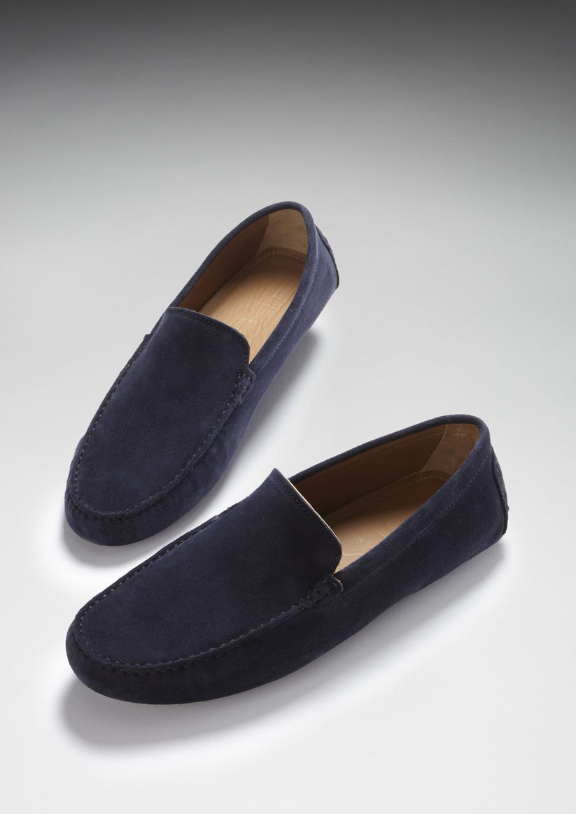 Hugs & Co Mens Navy Italian Suede Contemporary Driving UK 7-14 product image 7