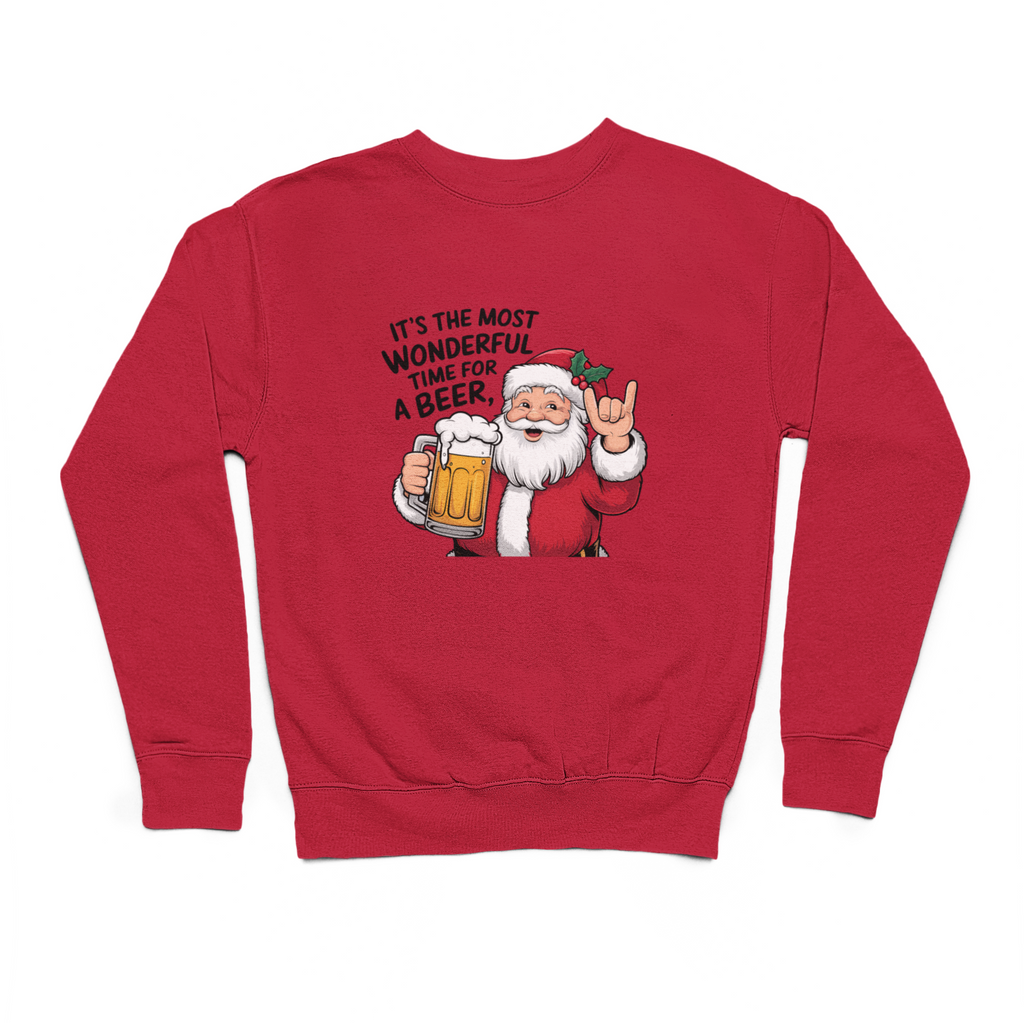 Most Wonderful Time For A Beer Christmas Sweater