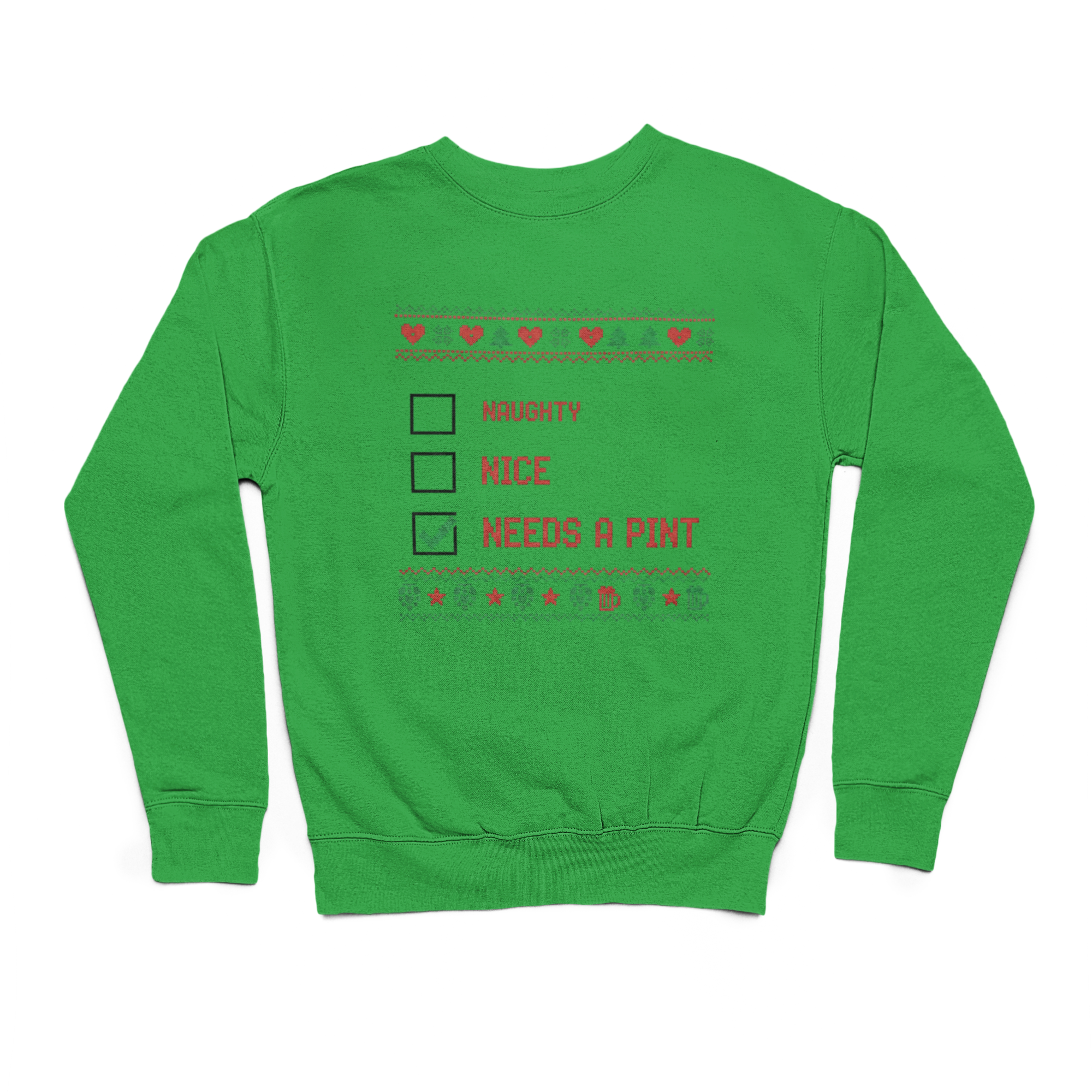 Naughty Nice Needs A Pint Sweater