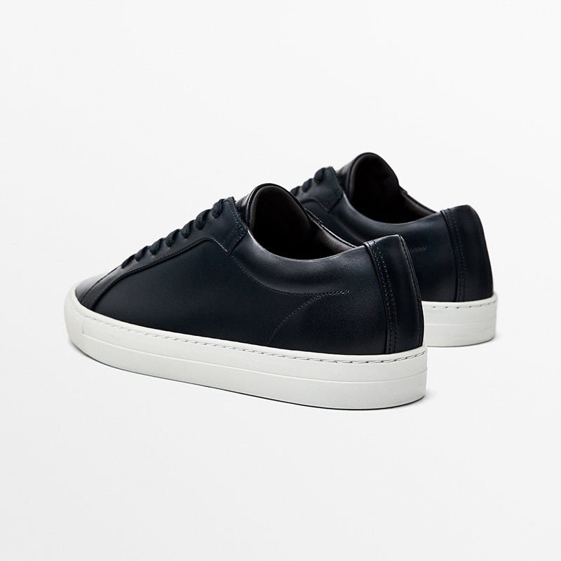 Lace-Up Leather Casual Sneakers