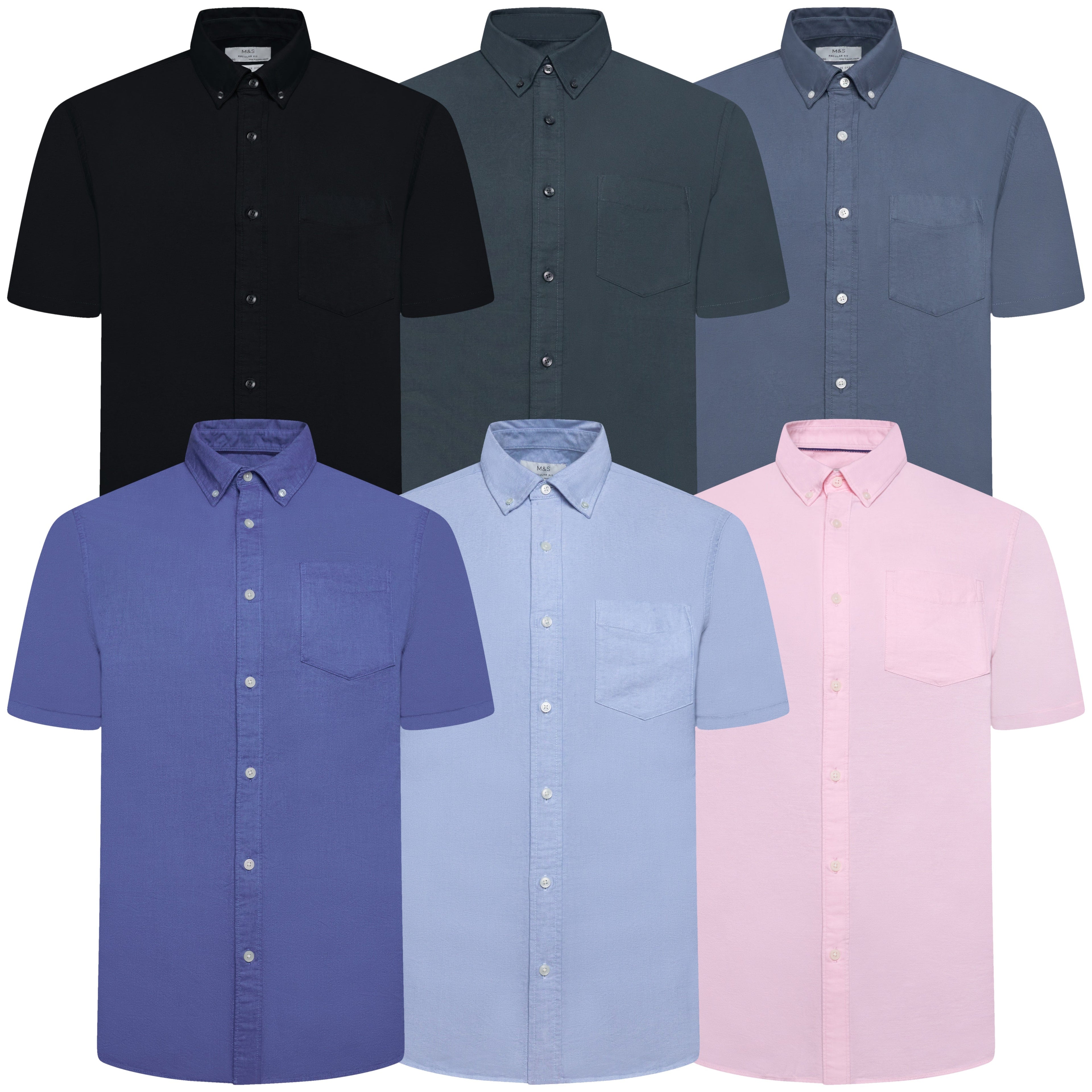 M&S Assorted Ultimate Pure Cotton Oxford Shirt