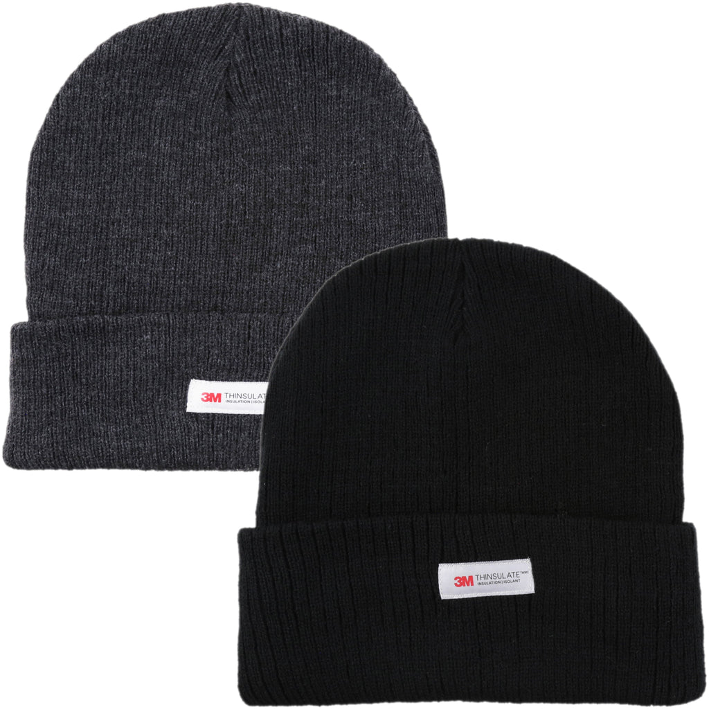 HeatGuard Thinsulate Ribbed Thermal Beanie Hat