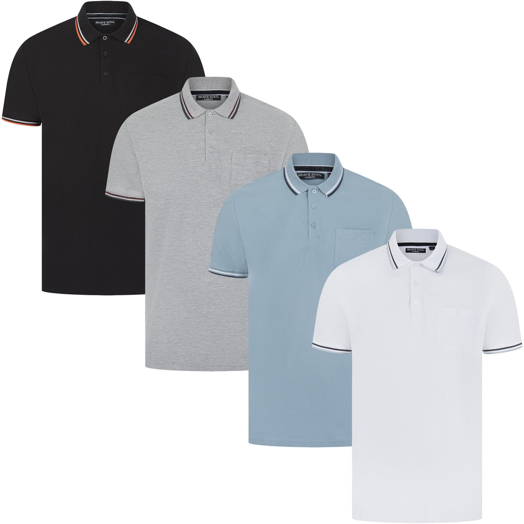 Brave Soul Cosmo Pique Polo Shirt