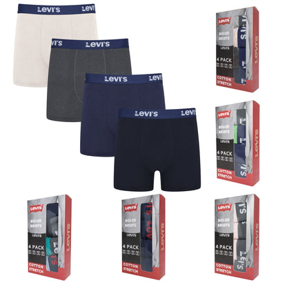 Levi's Men's Boxer Briefs | Cotton Stretch Multipack | 4, 8 or 12 Pack